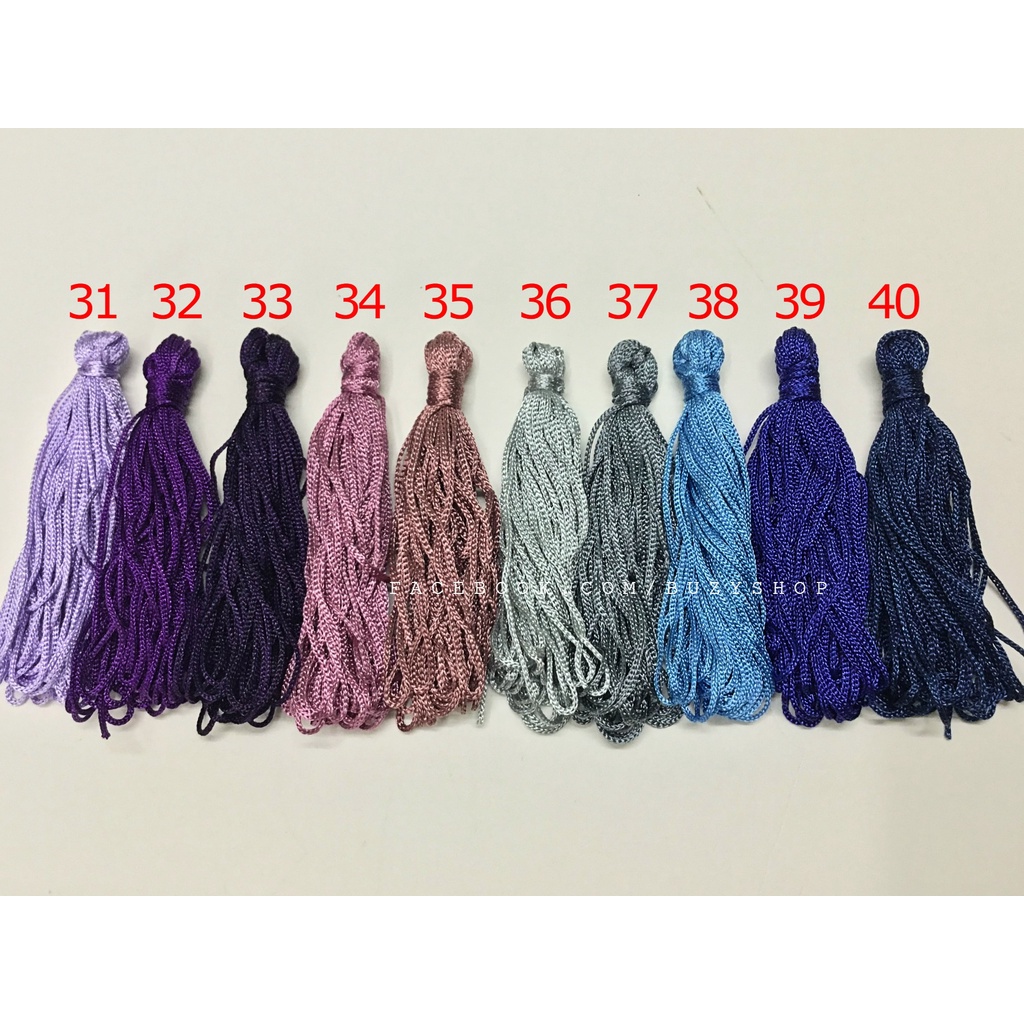 Dây cotton thắt vòng 1mm nguyên liệu thủ công]