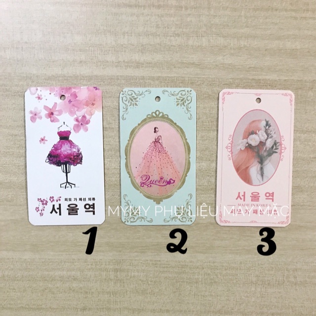 Nhãn mác giấy thời trang nữ