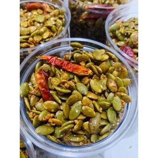 Hạt Bí rang tỏi ớt hộp 450g