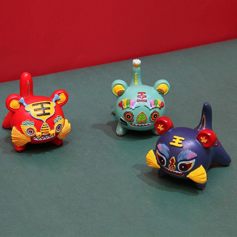 YIYU Tượng Hình Con Hổ Bằng Nhựa Resin Trang Trí Năm Mới