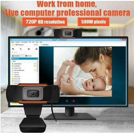 Webcam Hd 720p Tự Động Lấy Nét Tích Hợp Micro Tiện Dụng Cho Laptop / Máy Tính | BigBuy360 - bigbuy360.vn