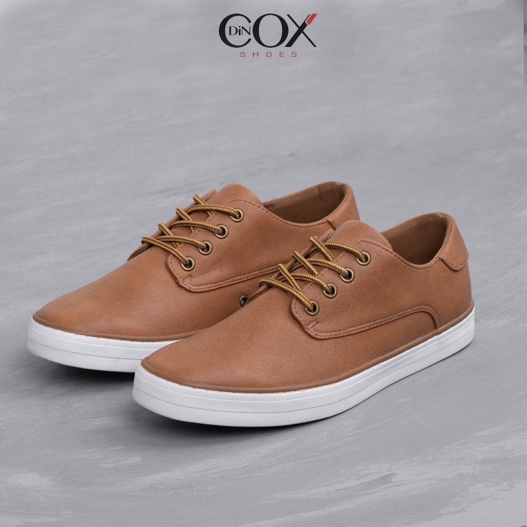 Giày Da Sneaker Nam Chính Hãng DINCOX E11 TAN Phong Cách Tây Lịch Lãm