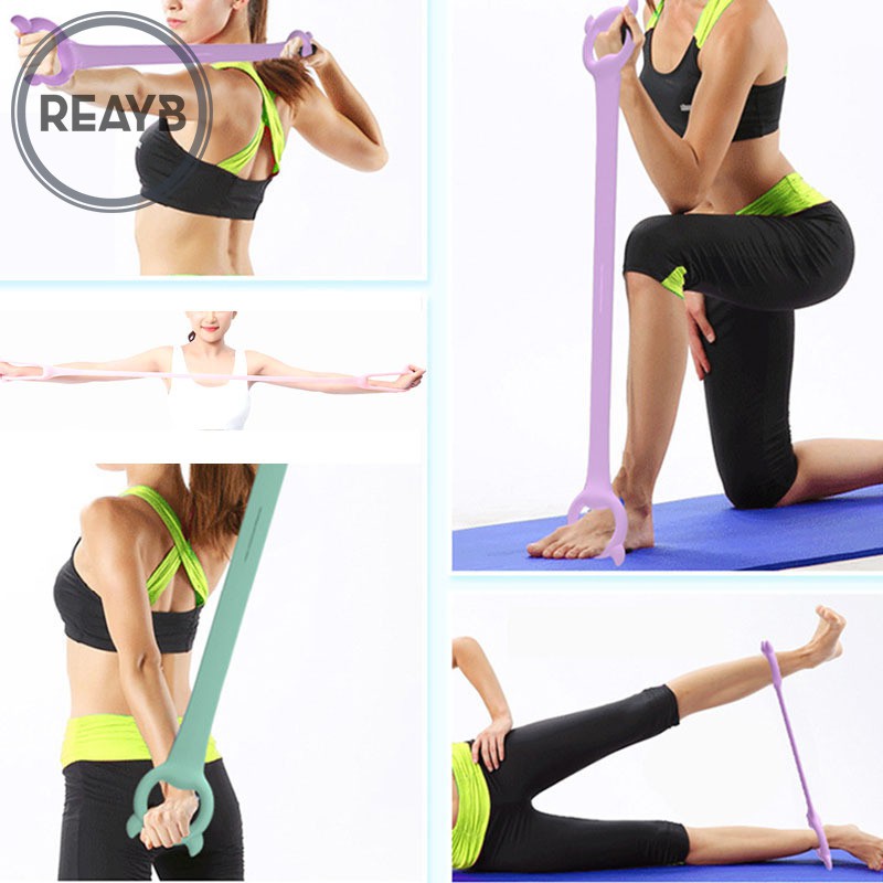 Reayb Resistance Band Silicone Elastic Pulling Exercise for Home Fitness Yoga Training