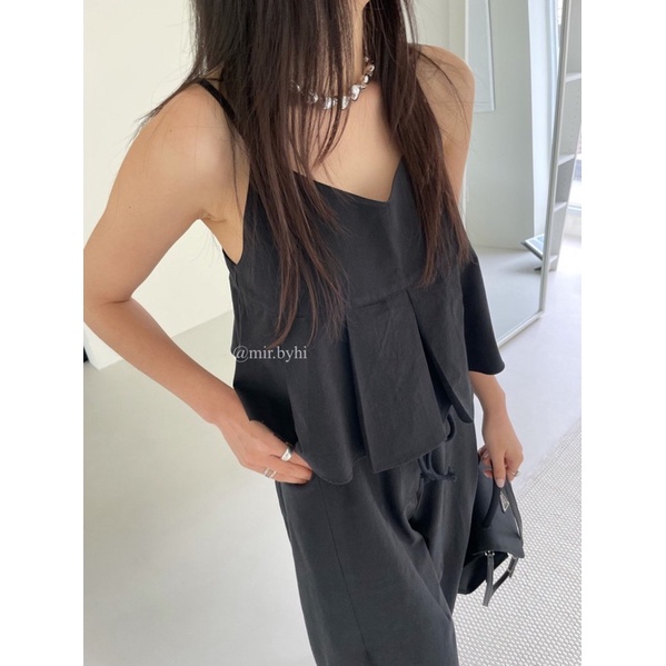 Mir.byhi: áo hai dây + quần ống rộng linen
