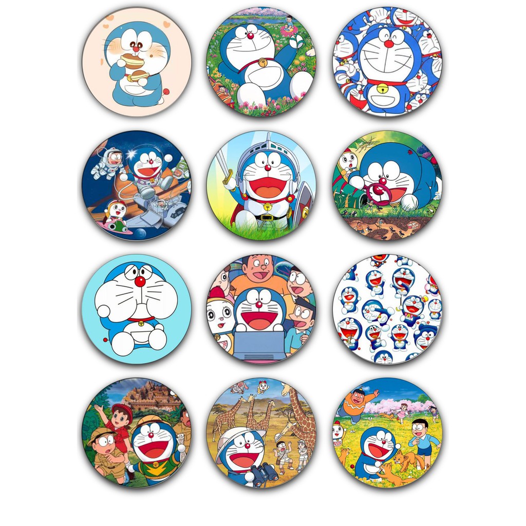 Huy hiệu Anime Doraemon 5,8cm