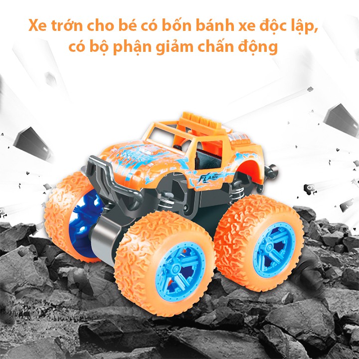 Xe địa hình bánh đà, xe ô tô đồ chơi cho trẻ em nhào lộn 360 độ chạy đà cực mạnh nhựa nguyên sinh ABS Baby-S – SDC054