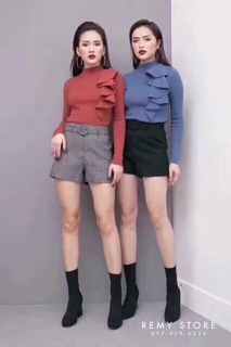 Áo len bèo lệch