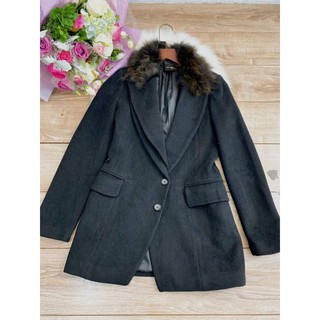 22 - ÁO DẠ ÉP LÔNG CỪU 2ớp cổ chồn