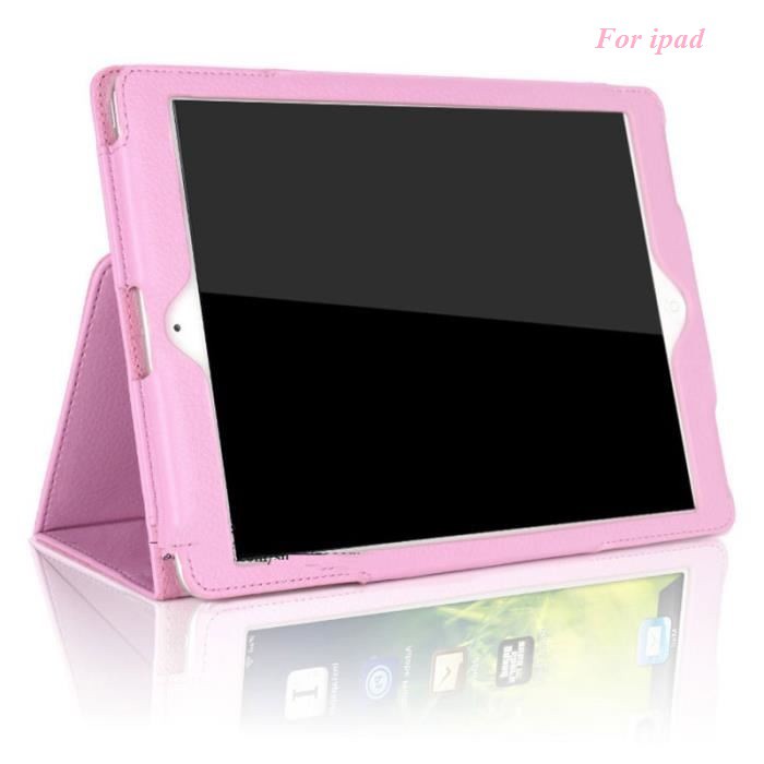 Bao da hai góc xoay dành cho ipad new 2017/ ipad air / ipad air 2/ ipad 234/ ipad mini 123 / ipad mini 4 - màu hồng | BigBuy360 - bigbuy360.vn