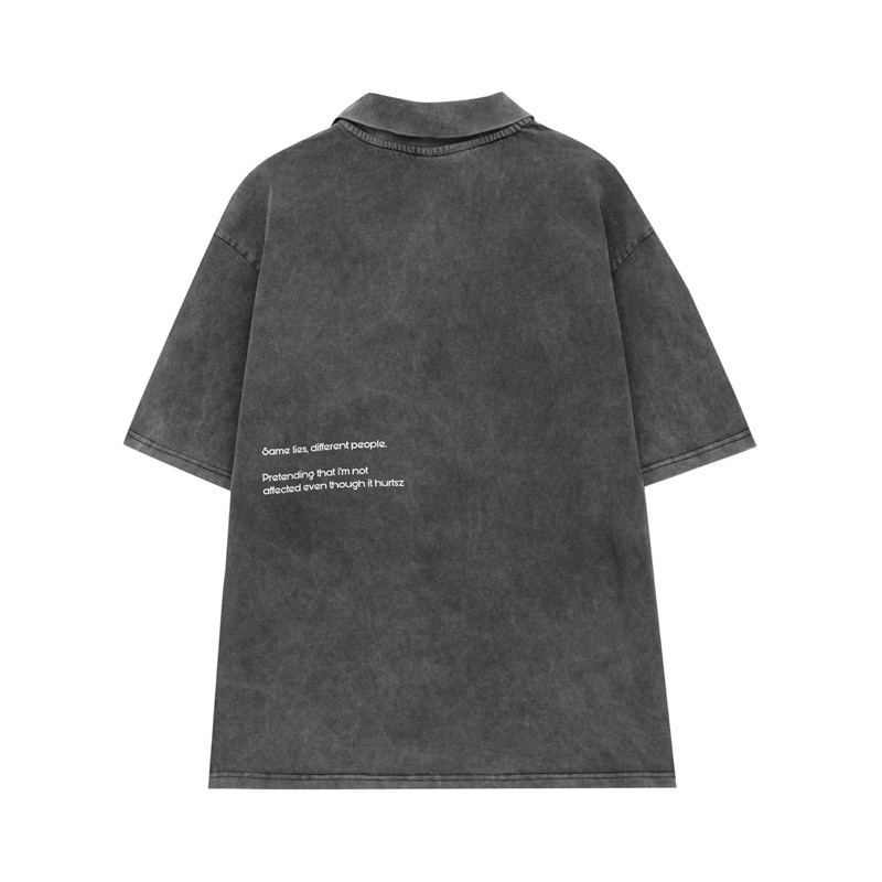 ÁO POLO WASH "FEELING" THE BLACK ADAMS