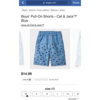 Freeship 99k TQ_Quần shorts bé trai kaki Linen Cat & Jack