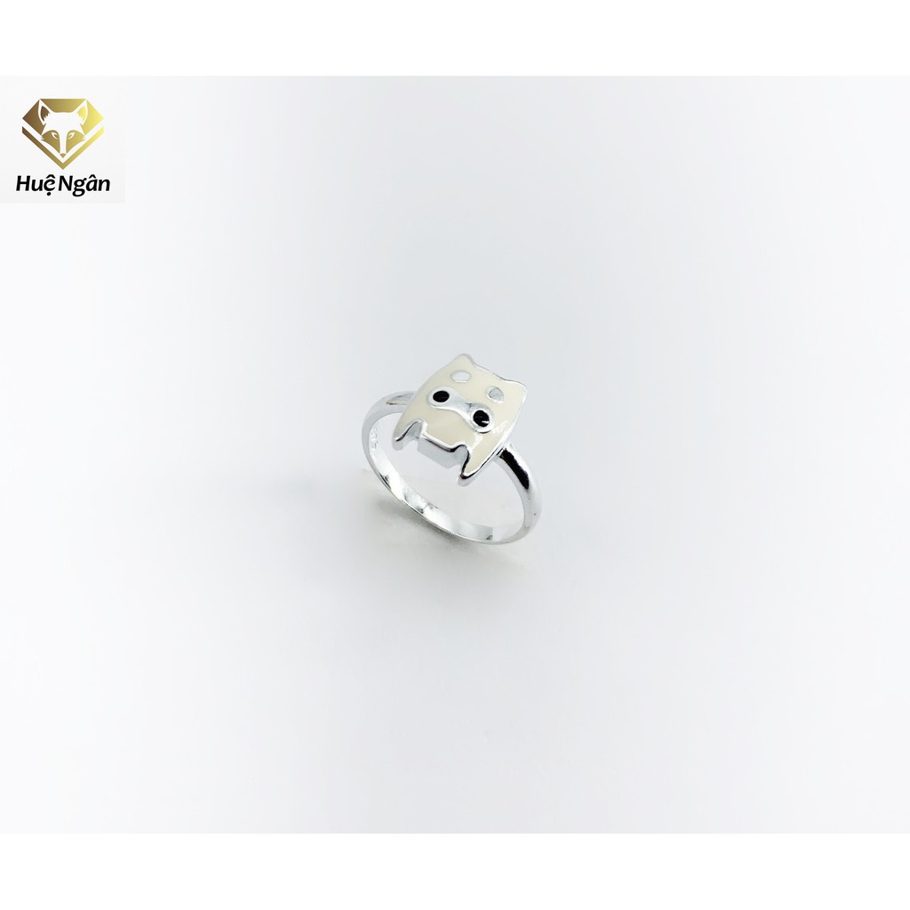 Nhẫn bạc Ý 925 Huệ Ngân - Merry Bear TJ036 (li tay nhỏ)