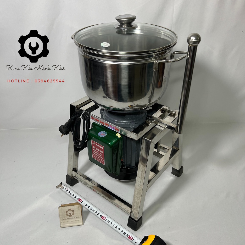 [2 KG]Máy xay giò chả, thịt công nghiệp, gia đình làm pate, xúc xích 1.5KW dao rút thả( Cam kết lõi đồng 100%)