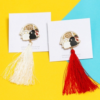Trâm Cài Áo Hình Thỏ Tua Rua Dễ Thương Cho Cặp Đôi Xiao Zhan Wang Yibo