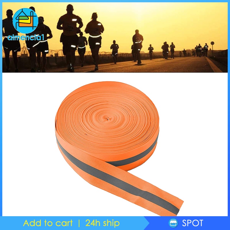 [ALMENCLA1] 1'' High Intensity Premium Reflective Tape Adhesive High Visibility Conspicuity Tape Outdoor Safety Outdoor Sports Clothes Tool