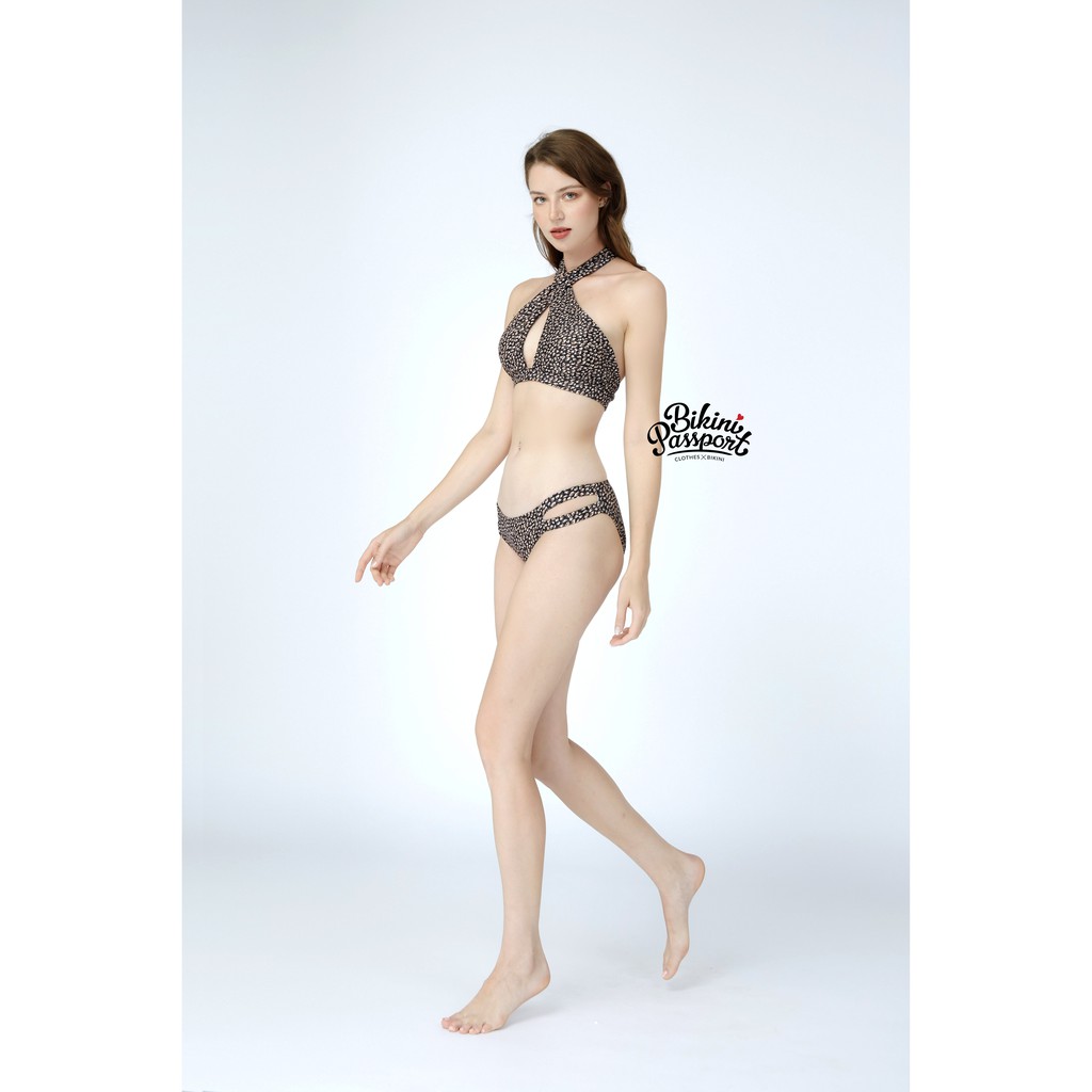 [Mã LTNP50 giảm 50K đơn 150K] Đồ bơi áo tắm BIKINI PASSPORT Bikini quần 2 dây, áo đan chéo - Nâu-BS310_BR | BigBuy360 - bigbuy360.vn