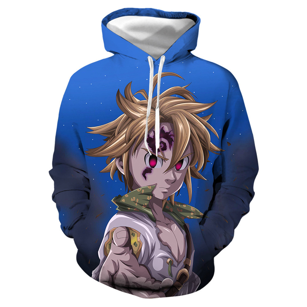 Áo Khoác Hoodie Tay Dài Hóa Trang Nhân Vật Meliodas Liones Phim The Seven Deadly Sins | BigBuy360 - bigbuy360.vn