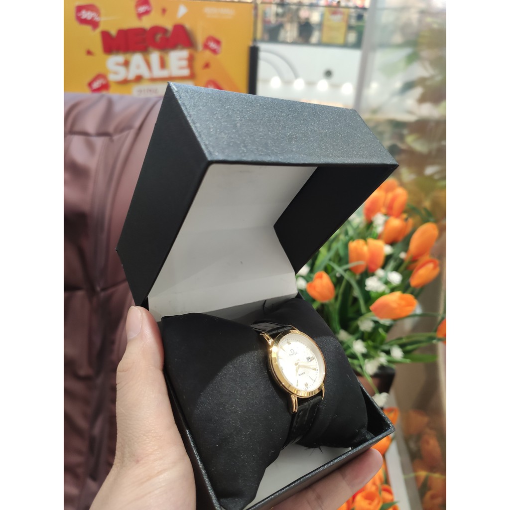 [HOT 2021] [Free Sip] [Siêu Phẩm] Đồng hồ Omega Nam nữ dây da đính đá tính tế | BigBuy360 - bigbuy360.vn