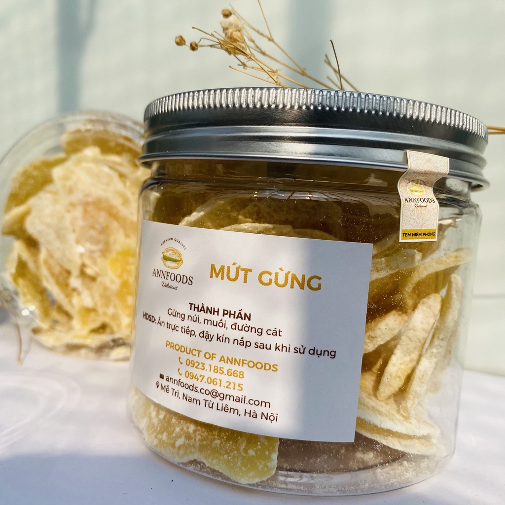 Mứt Gừng Huế Mứt Gừng Nhà Làm Thái Lát Mỏng Vừa Đường Thơm Ngon Chuẩn Vị Huế  - Annfoods
