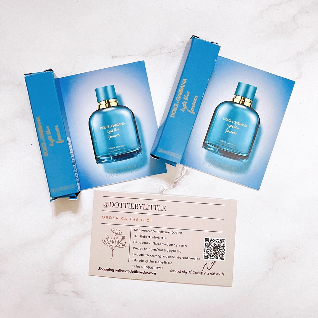 Vial nước hoa Dolce & Gabbana Light Blue Forever