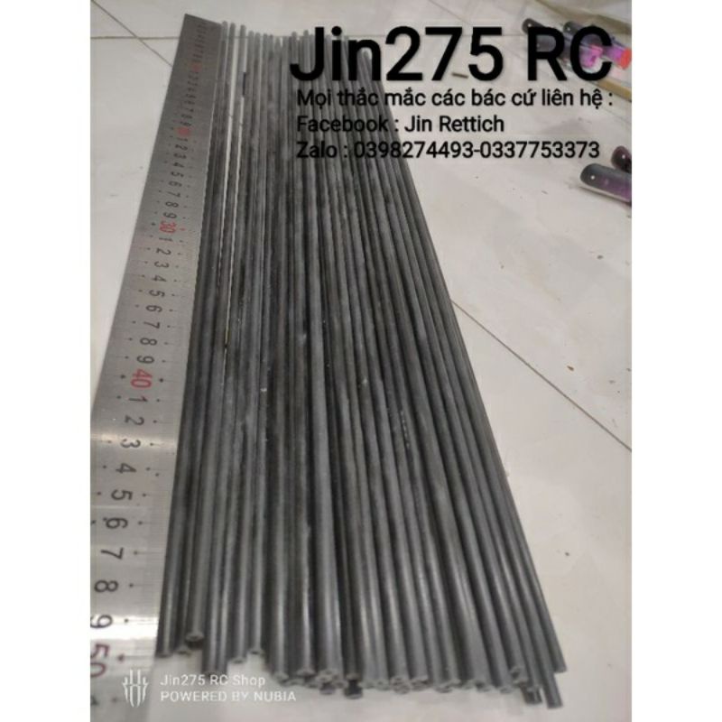 💖Deal Sock💖 Thanh Carbon 5mmx 50cm, chuyên gia cố máy bay RC