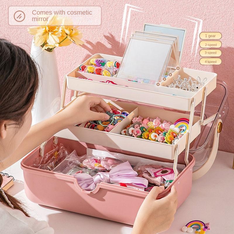 Huiwanjia#Hộp Đựng Phụ Kiện Trang Trí Tóc Cho Bé#Hộp Đựng Kẹp Tóc Bằng Cao Su Tiện Dụng#Hộp Đựng Trang Sức Kiểu Dáng Dễ Thương Cho Bé Gái#Hộp Đựng Trang Sức Cỡ Lớn Tiện Dụng#Món Quà Sinh Nhật Của Cô Gái#Quà Tặng Ngày Thiếu Nhi
