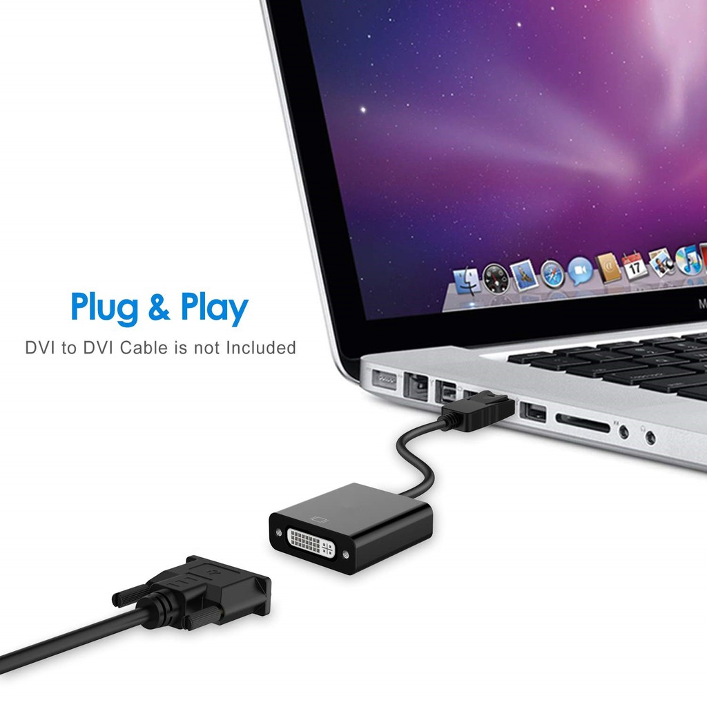 Cáp chuyển Displayport DP đực sang DVI 24 + 1 Pins HD 1080P | BigBuy360 - bigbuy360.vn