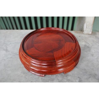 Đế bát nhang gỗ Hương mặt 20cm x cao 6cm
