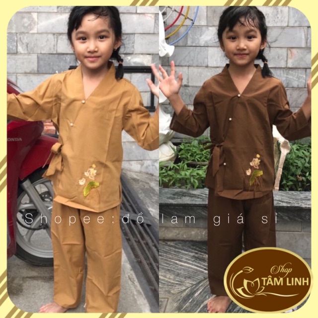 Áo Lam Đi Chùa # XÉO NƠ THÊU SEN GIÁ RẺ VÔ ĐỊCH