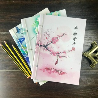 Vở cổ trang bìa hoa sẵn số lượng được chọn mẫu