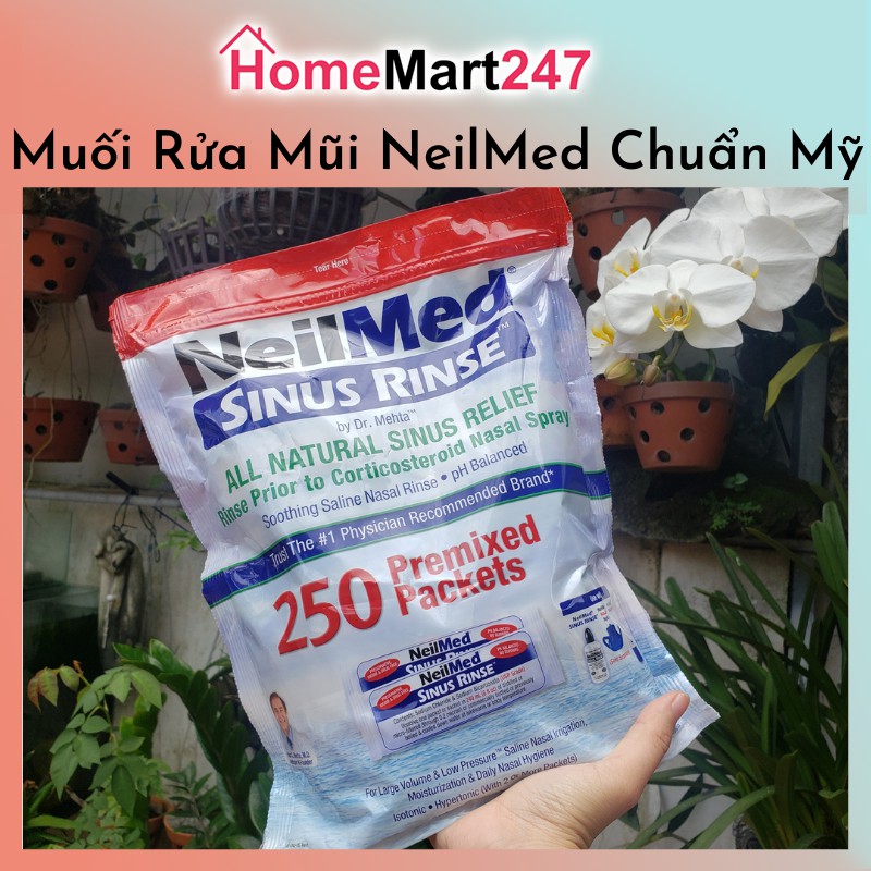 COMBO 250 GÓI MUỐI NEILMED RỬA MŨI