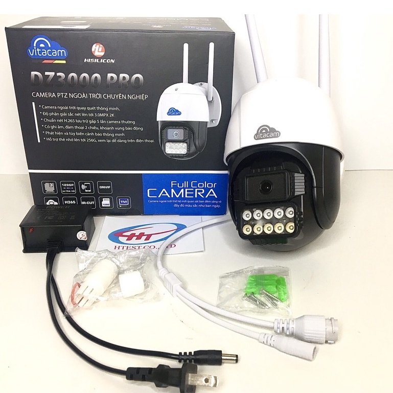 Camera IP Wifi Ngoài Trời Vitacam DZ3000 Pro, ULTRA HD Siêu Nét 3.0 MP