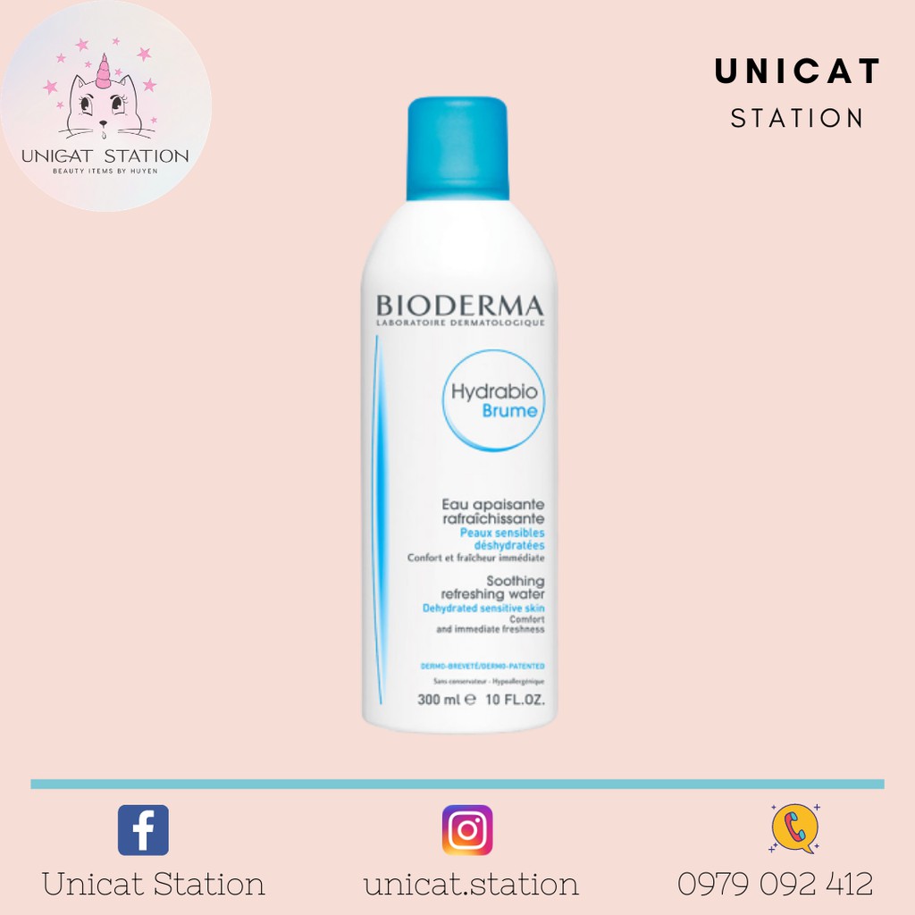 Xịt Khoáng BIODERMA Soothing Refreshing Water 300ml