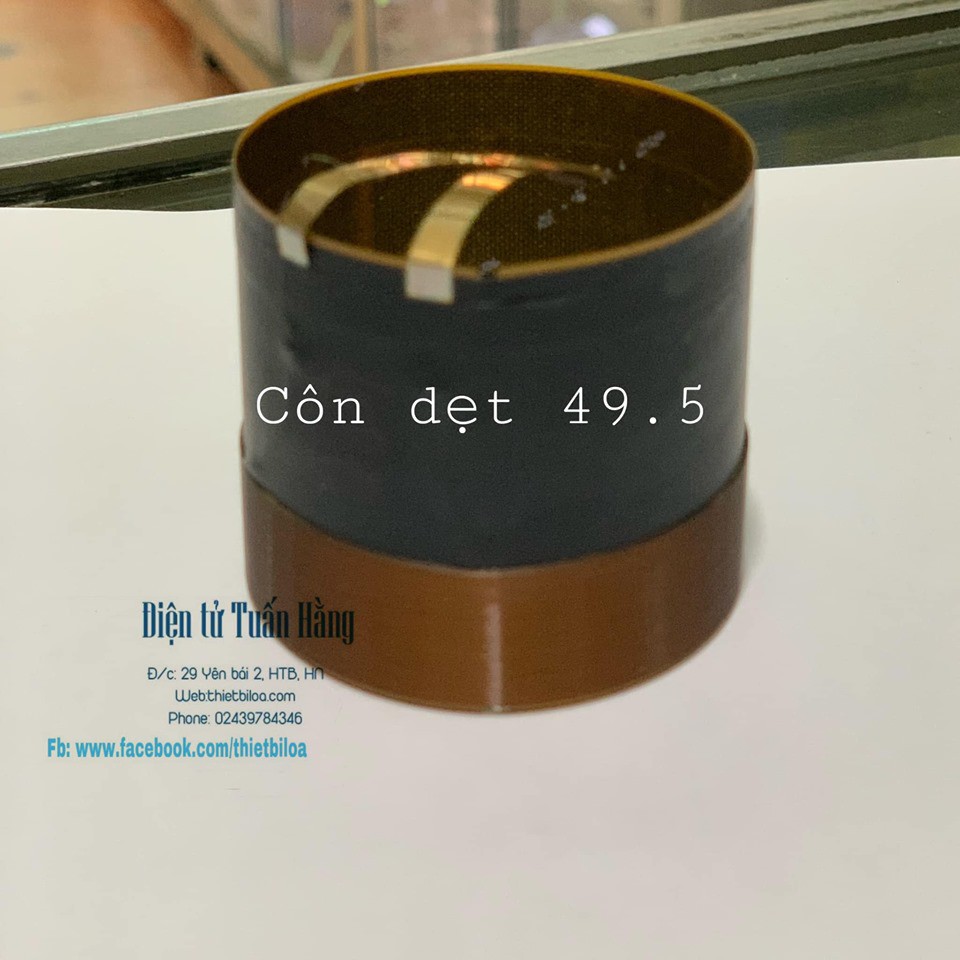 Côn loa bass đường kính 49,5 2 lớp nhôm dẹt.
