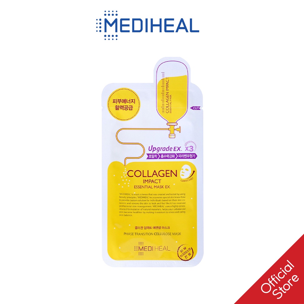 Mặt Nạ MediHeal -Teatree-Collagen-Lightbeam- Placenta Essential Mask Ex 25ml
