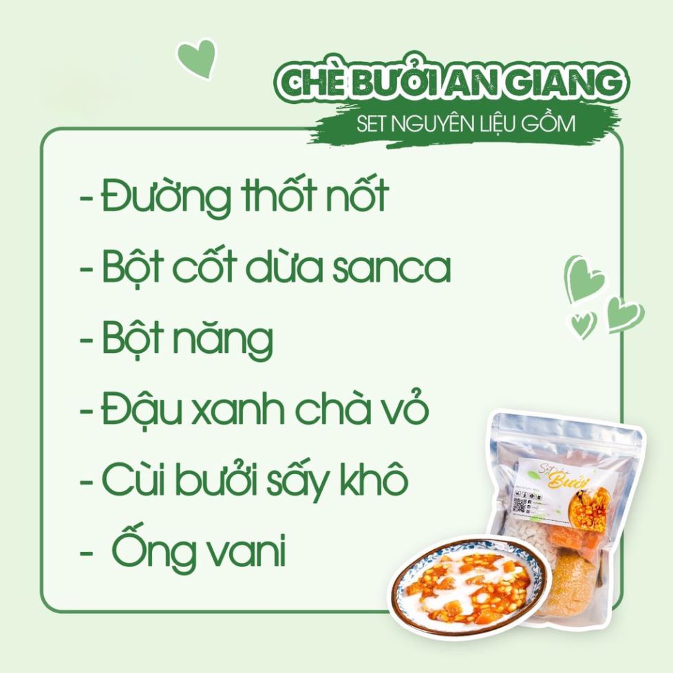 Set Chè Bưởi Đậu Xanh Siêu Cùi Thơm Ngon Dễ Nấu