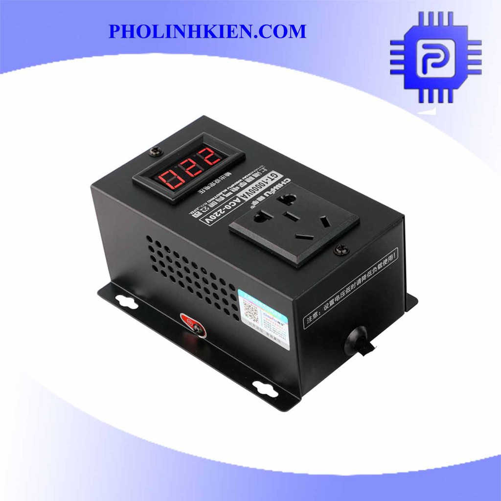 Mạch dimmer 10000w 10kw 220V AC có đồng hồ hiển thị