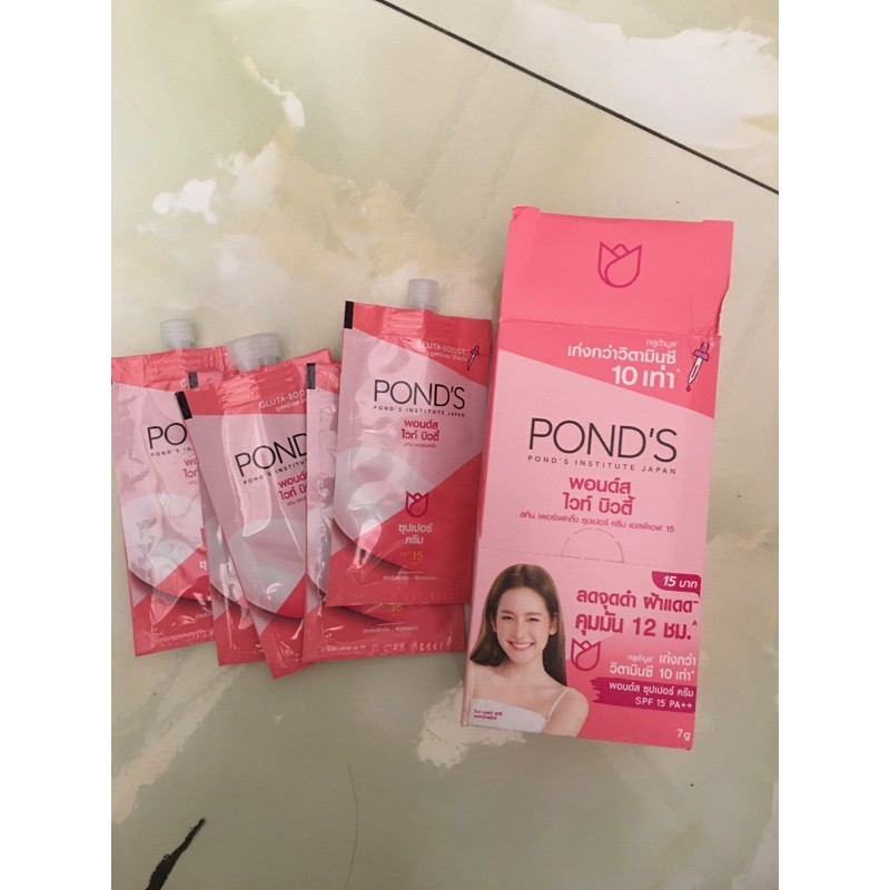 kem dưỡng trắng da Ponds gói 10ml