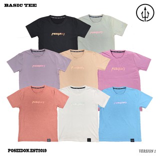 Basic Hologram Metallic Tee - Poseidon.est2019 - Áo Thun