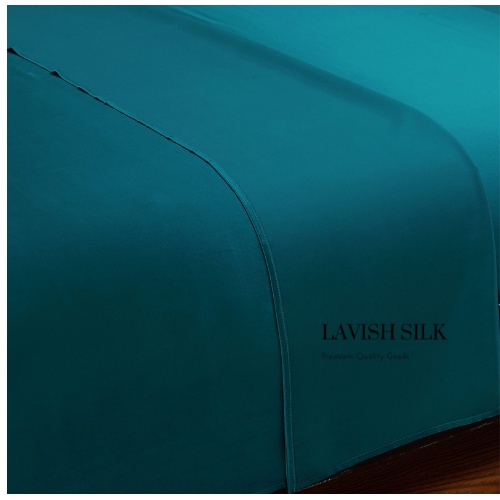 [Mã BMLT35 giảm đến 35K] Ga Giường Drap Lẻ Lụa Lavish Silk cao cấp mát lạnh hàng loại 1 không nối vải - Xanh Cổ Vịt