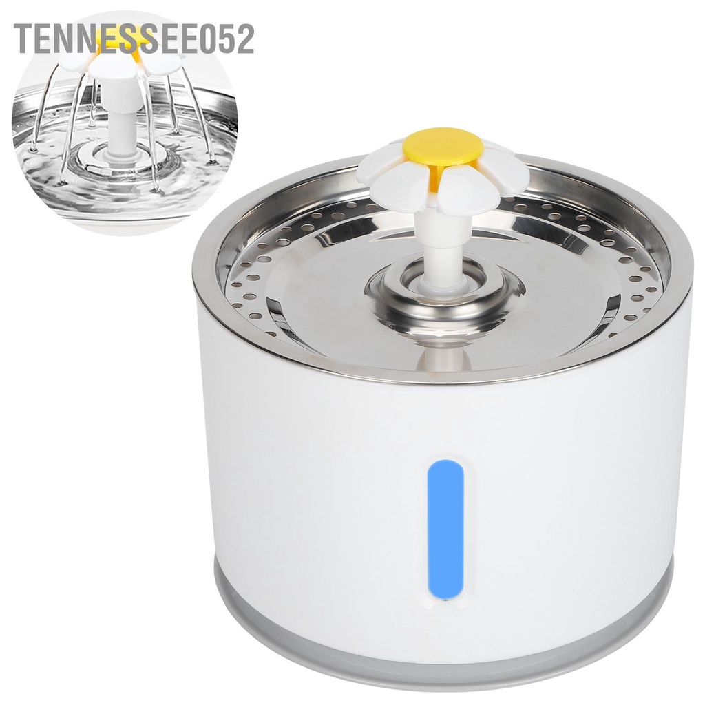 Tennessee052 Máy uống nước tự động bằng thép không gỉ 100‑240V cho thú cưng