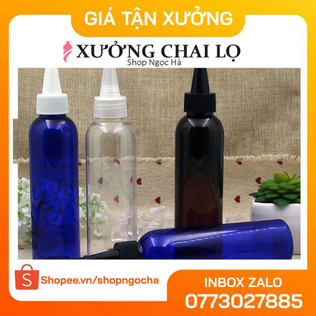 Chai Chiết Mĩ Phẩm ❤ GIÁ RẺ NHẤT ❤ Chai nhựa pet nút nhọn 150ml,200ml,250ml chiết mỹ phẩm , phụ kiện du lịch