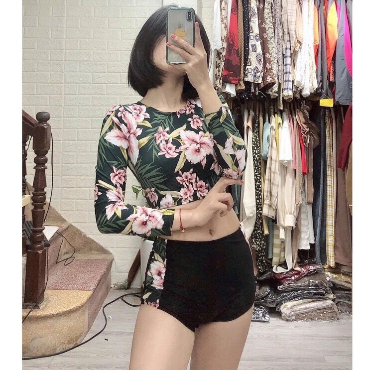 BIKINI ÁO HOA + VÁY HOẶC QUẦN CẠP CAO NHIỀU MÀU SẮC BIKINISTORE | BigBuy360 - bigbuy360.vn