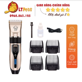 Tông đơ cắt lông chó mèo Chaooer -Full phụ kiện, tông đơ tỉa lông thú cưng nhập khẩu cao cấp