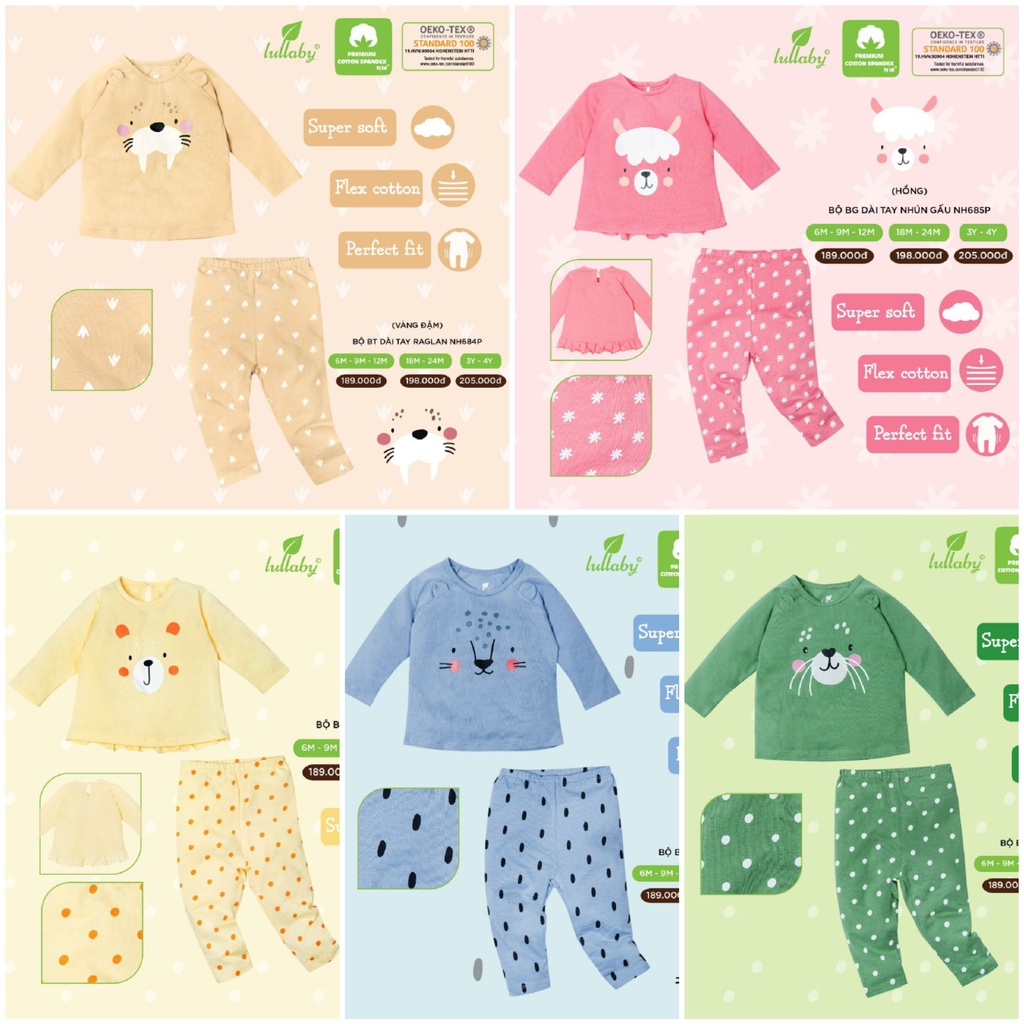 SALE OFF 50% Bộ dài tay thu đông lullaby