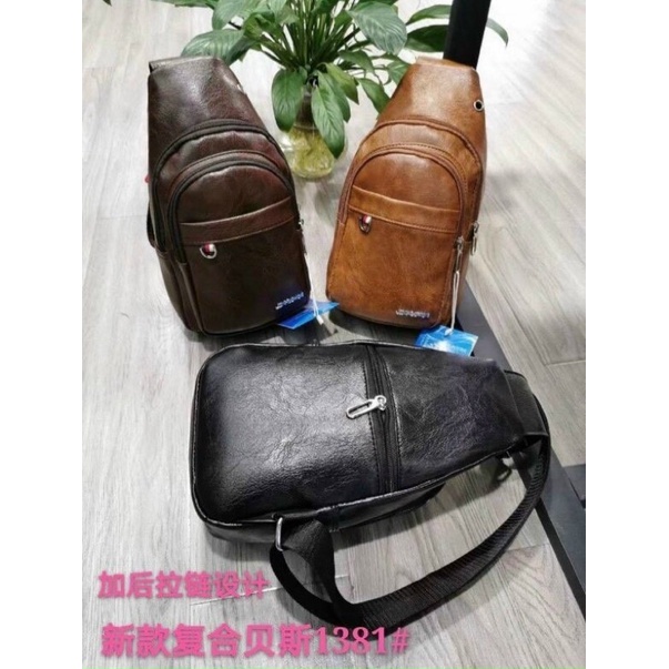 Túi Đeo Chéo Nam , Túi Đeo Nghực Nam Da Trơn