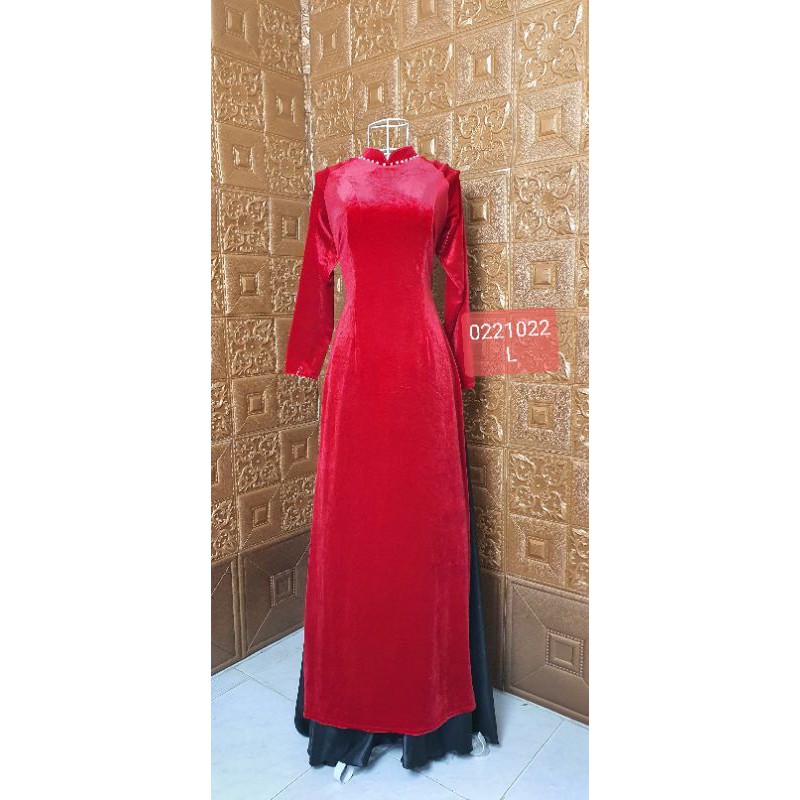 Áo dài nhung kim sa trẻ