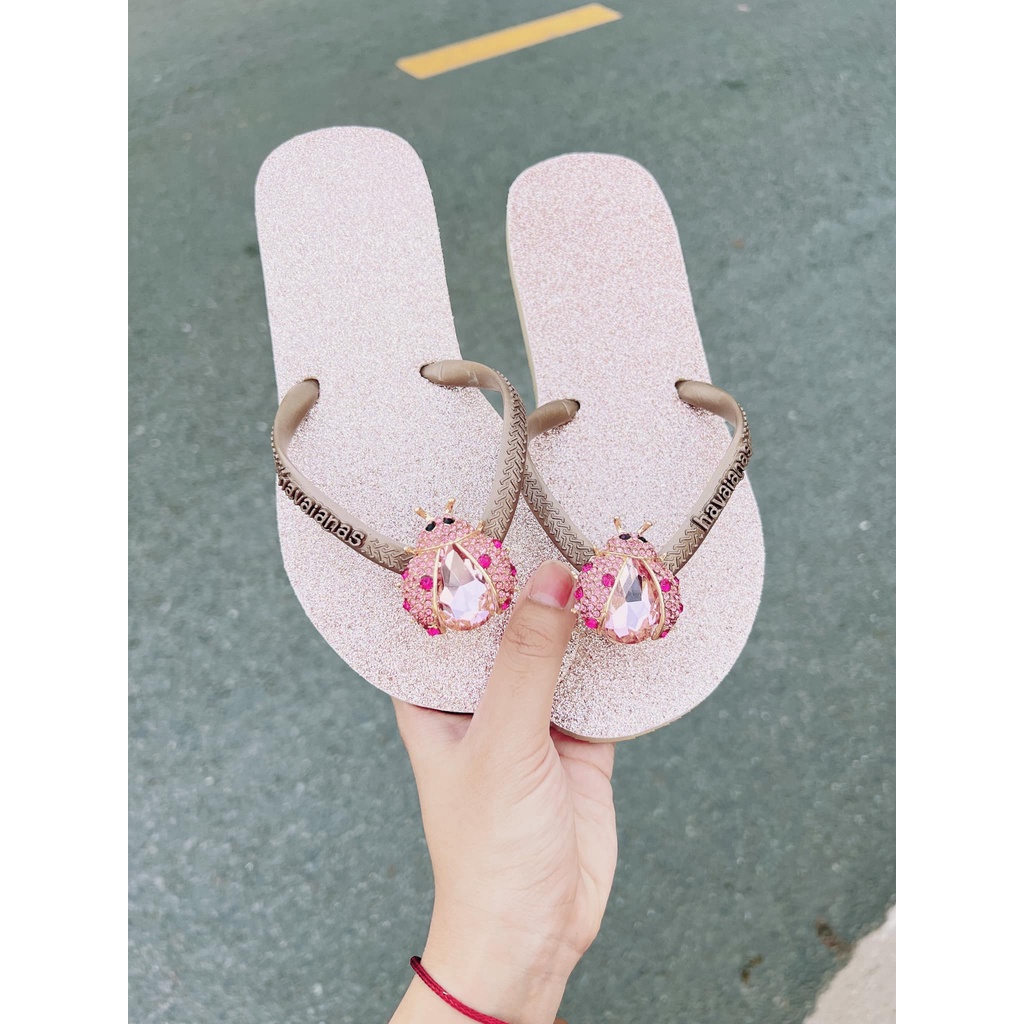 Dép quai ngắn havaianas bọ hồng
