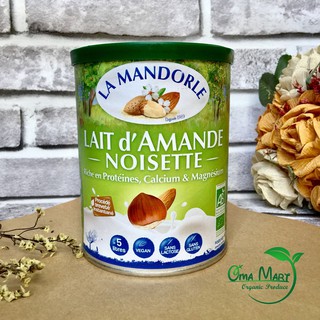 Sữa Hạnh Nhân Hạt Phỉ Hữu Cơ La mandorle 400g