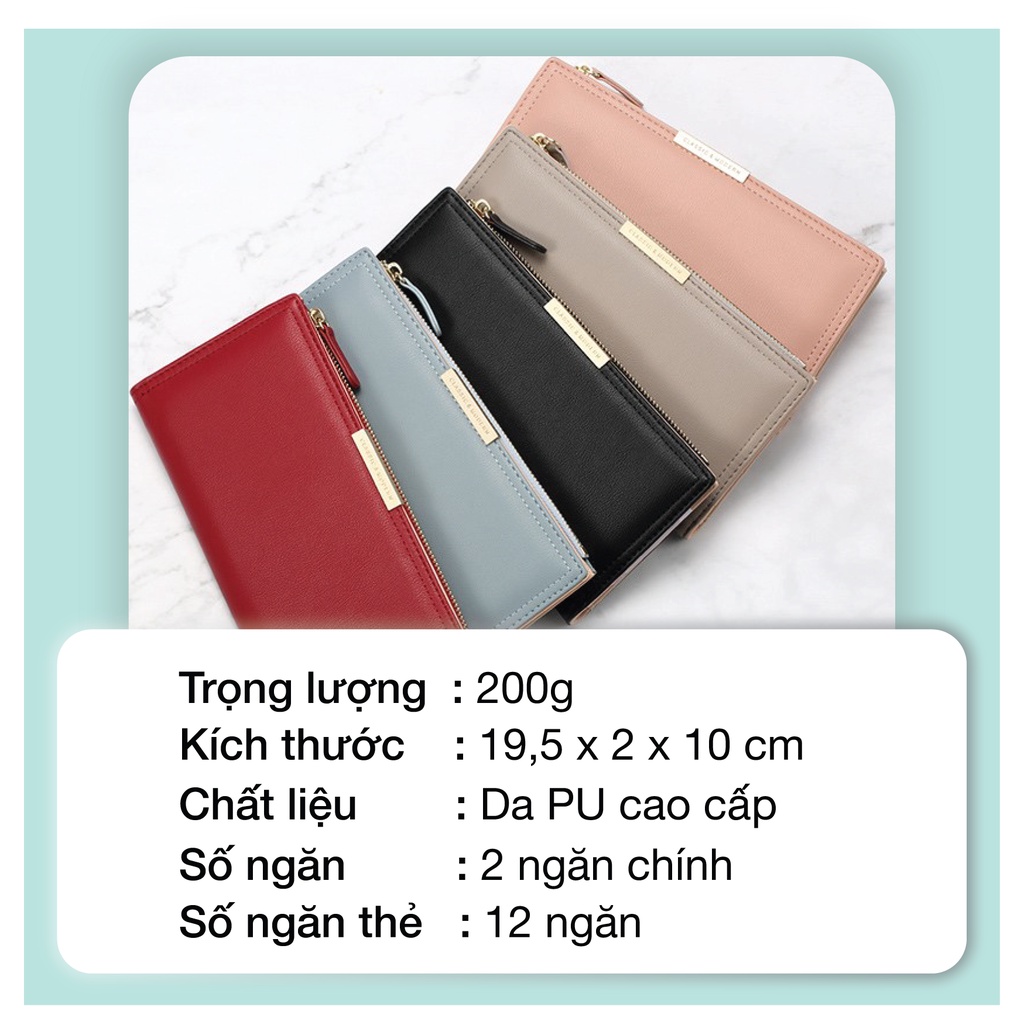 Ví Nữ Dài Cầm Tay PERFECT FOR YOU Thời Trang Đựng Tiền Da Cao Cấp Cực Đẹp Giá Rẻ TL08 - GUTADO